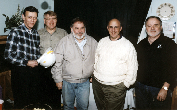 The five founding fathers of the Green Mountain Repeater Association